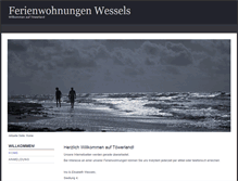 Tablet Screenshot of fewo.hafenrestaurant-juist.de